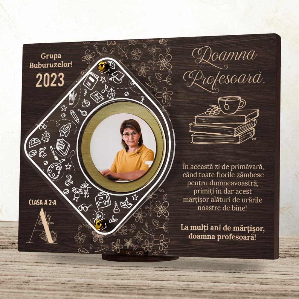Placheta personalizata - La multi ani de martisor