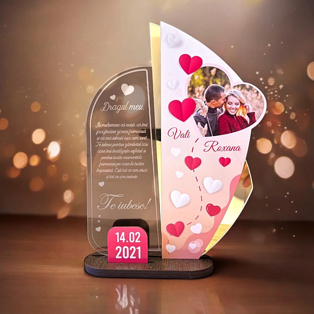 Trofeu personalizat - Inima mea